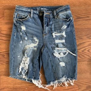 Mid Rise Bermuda Shorts